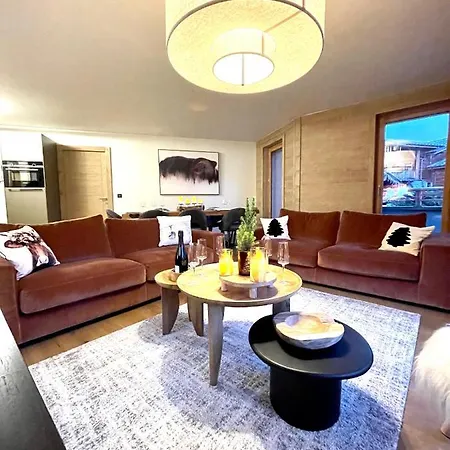 Appartement De Standing Plein Centre Station, 50M Des Pistes Les Gets Exterior photo